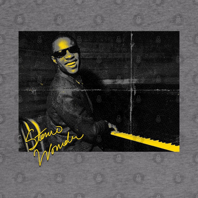 Young Retro Stevie Wonder Grey by OliverIsis33